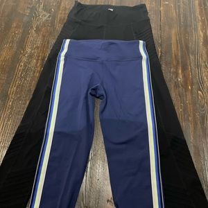 Sold as Pair - Sightly Used Girls 14 Athleta Legginigs.